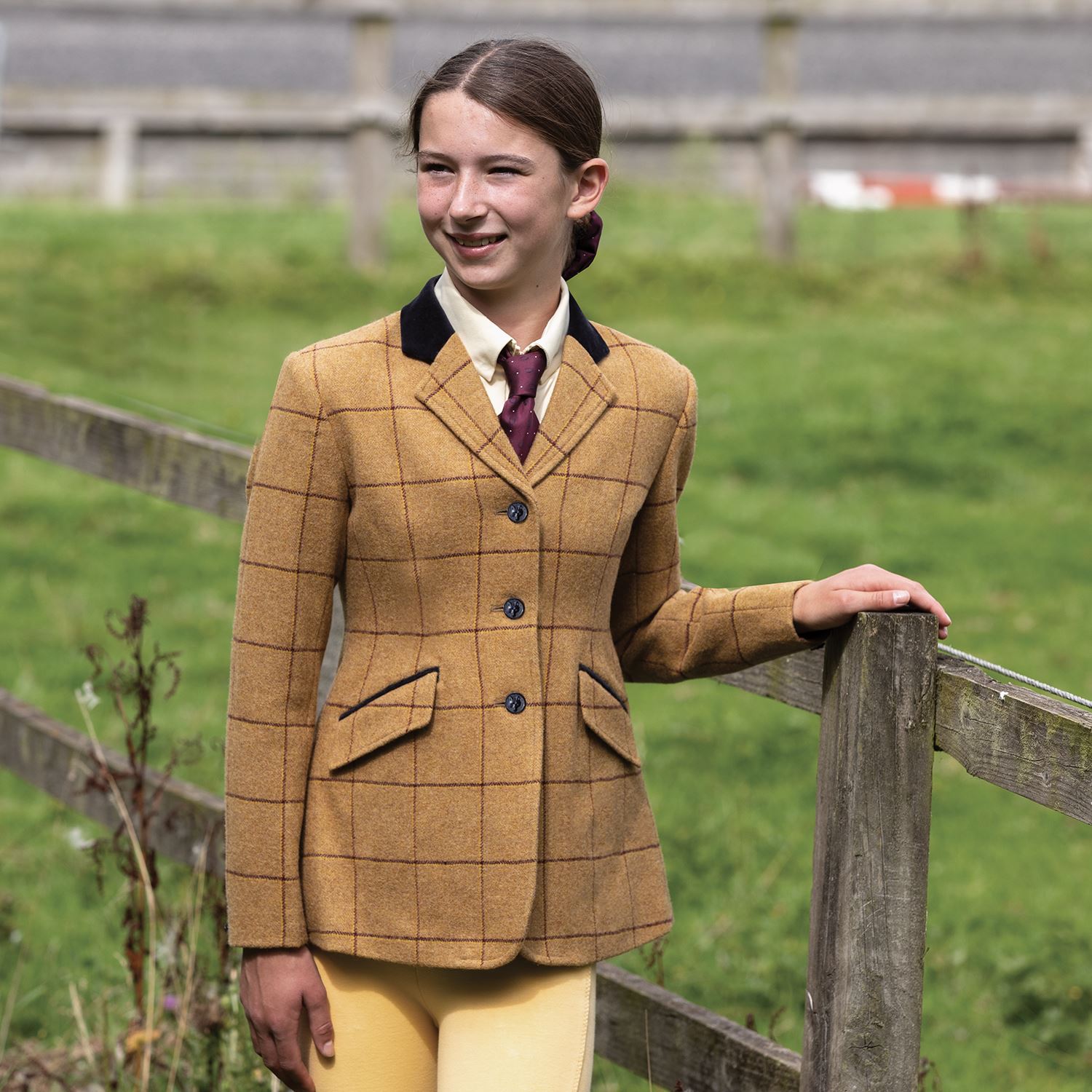 Equetech Childs Wheatley Deluxe Tweed Riding Jacket - Just Horse Riders