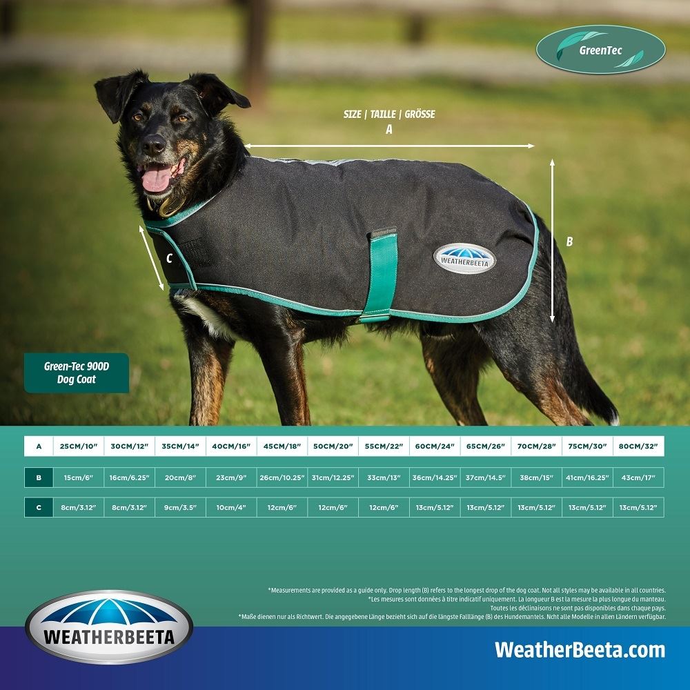 Weatherbeeta Green-Tec 900D Dog Coat Lite Plus - Just Horse Riders