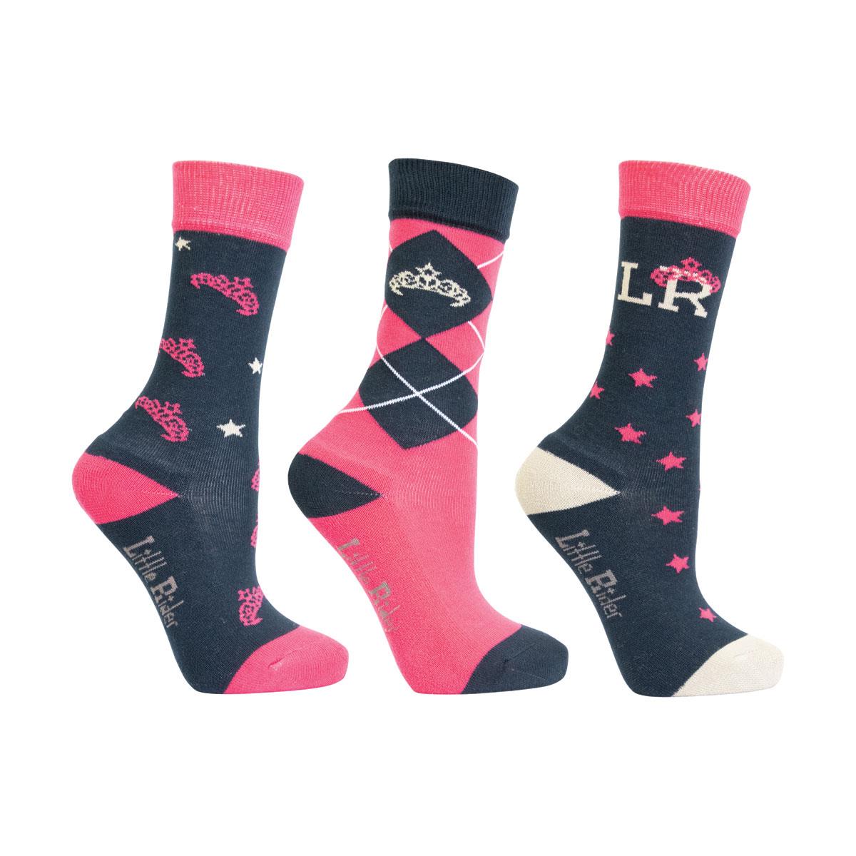 Sasha Horse Riding Socks By Little Rider (Pack Of 3) - Just Horse Riders