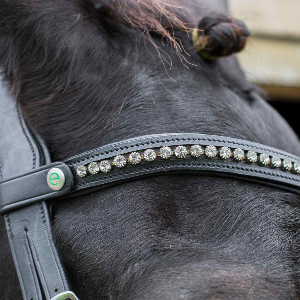 Handcrafted Eco Leather Browband with Dipped Design-Quick Release Clasp Included - Just Horse Riders