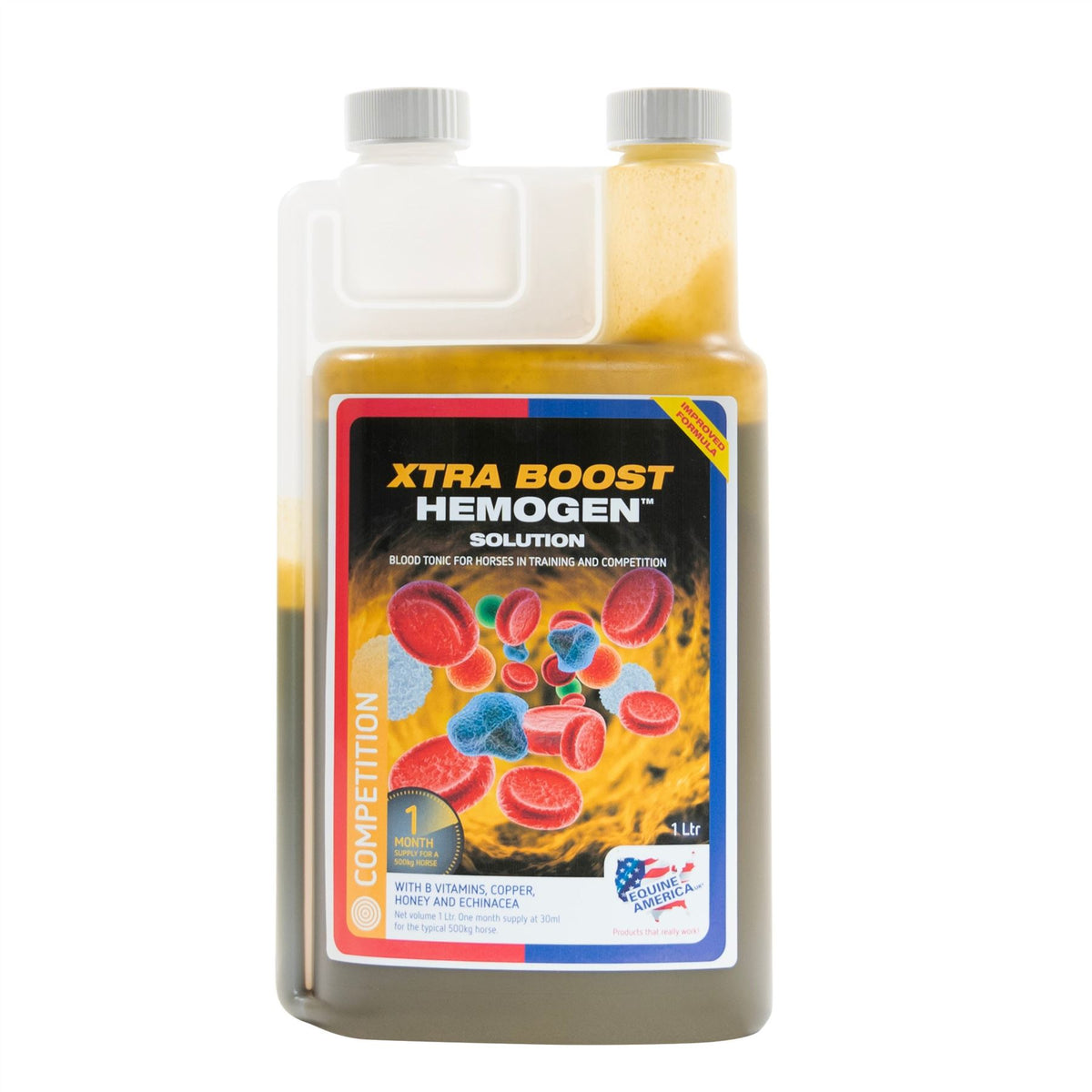 Hemogen Rim Equine America Xtra Boost Hemogen 1L | Next Day Delivery – Just Horse ...
