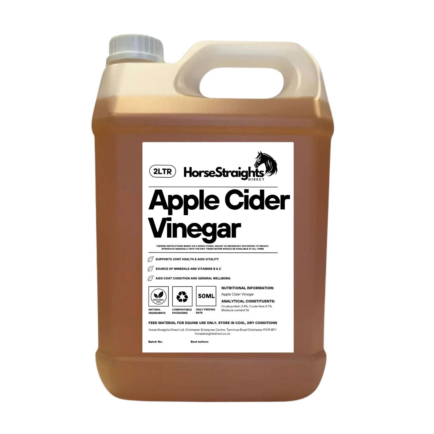Horse Straights Direct Apple Cider Vinegar Natural Supplement Supporting Joint Health And Coat Condition