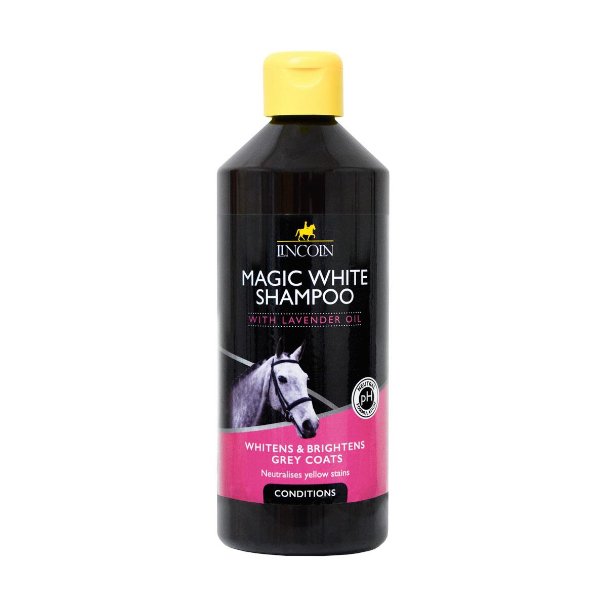 LINCOLN MAGIC WHITE HORSE SHAMPOO - Restore the natural brilliance of your horse's coat