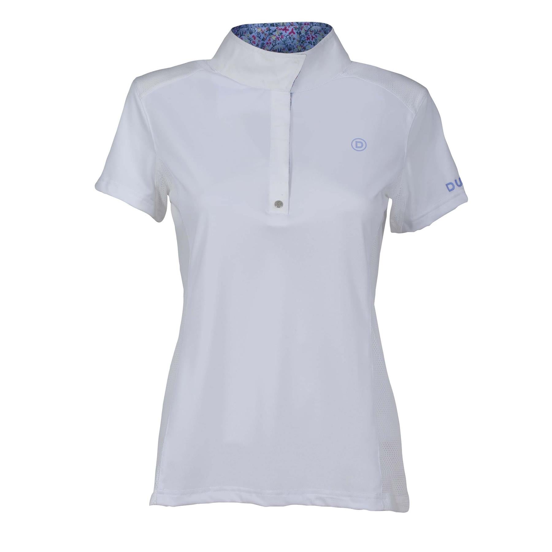 Dublin Andrea Short Sleeve Competition Printed Inner Collar Shirt - Just Horse Riders