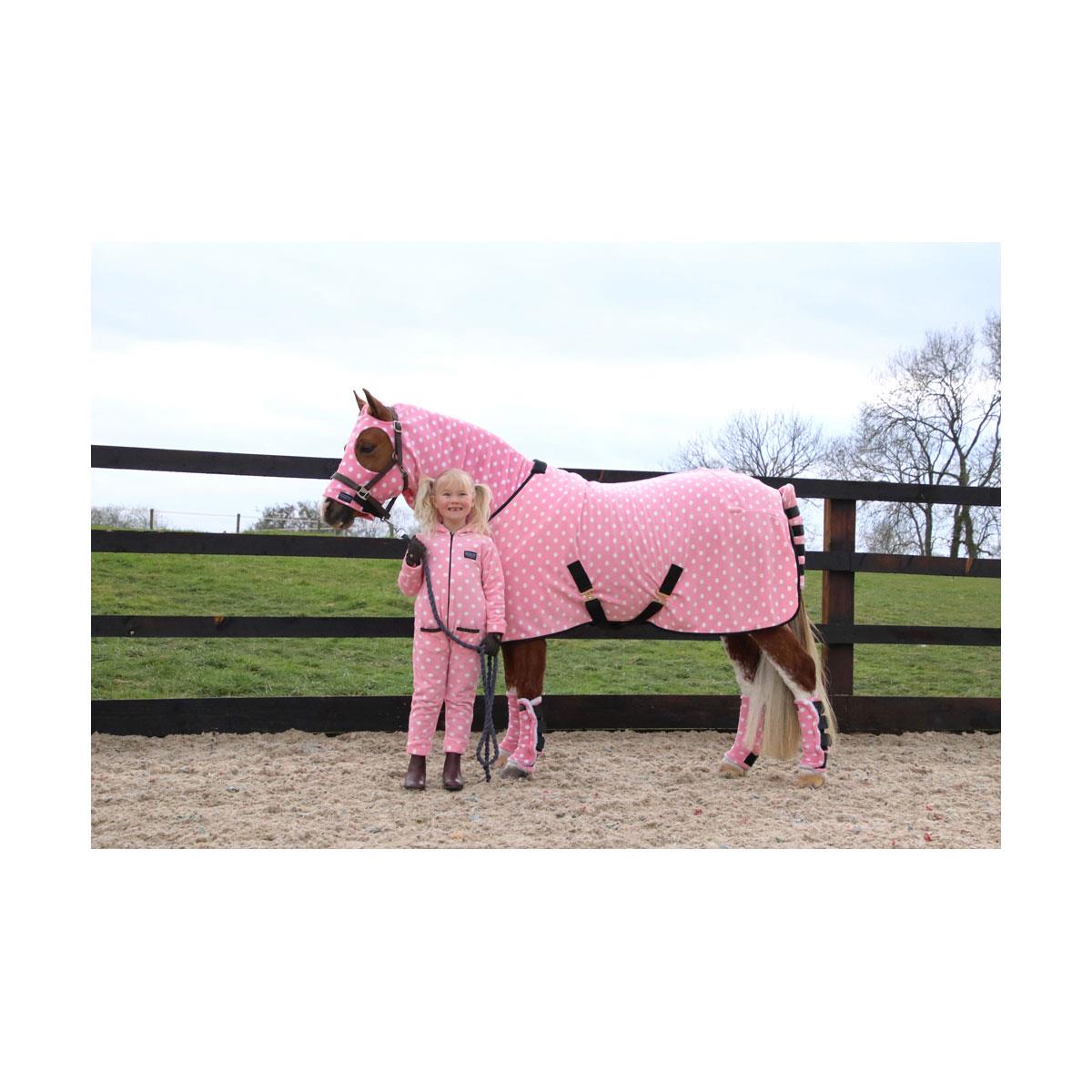 Supreme Products Childs Dotty Fleece Onesie - Just Horse Riders