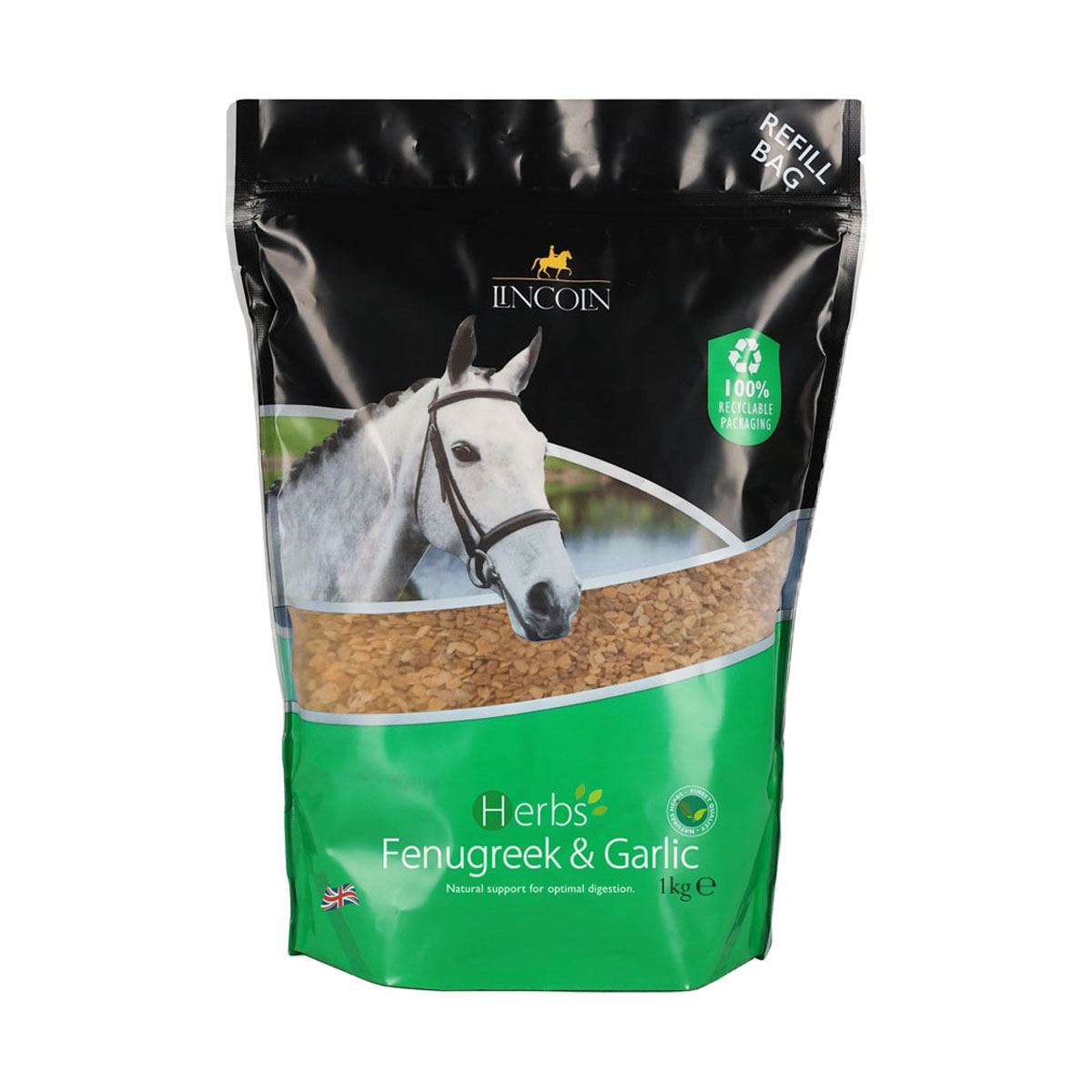 Lincoln Herbs Fenugreek & Garlic Refill Pouch - Just Horse Riders