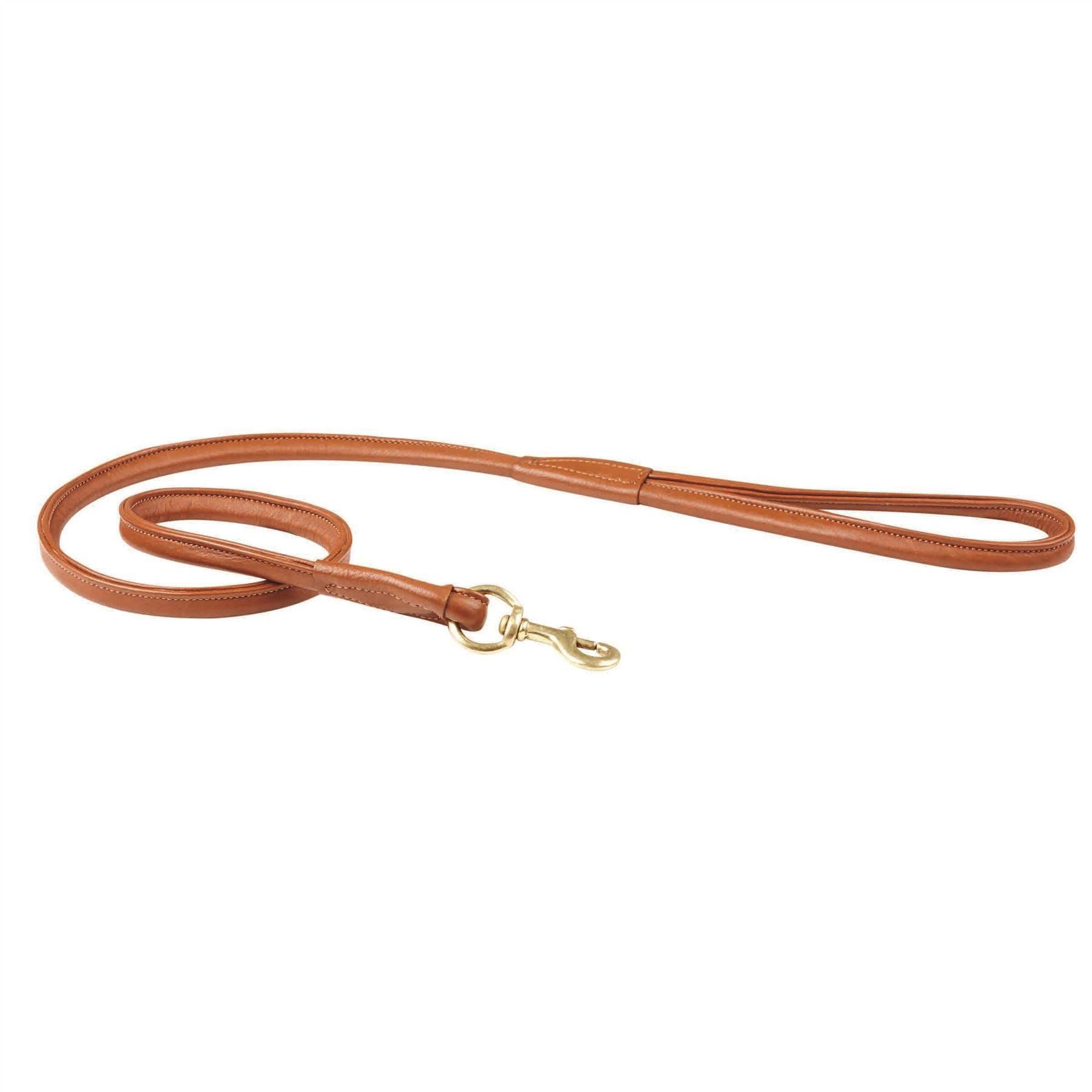 Weatherbeeta Rolled Leather Dog Lead - Just Horse Riders