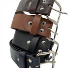 Handmade Mens Genuine Smooth Leather Belt Fathers Day Birthday Best Man Present - Just Horse Riders