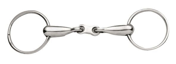 Korsteel Hollow Mouth Loose Ring French Link Snaffle - Just Horse Riders
