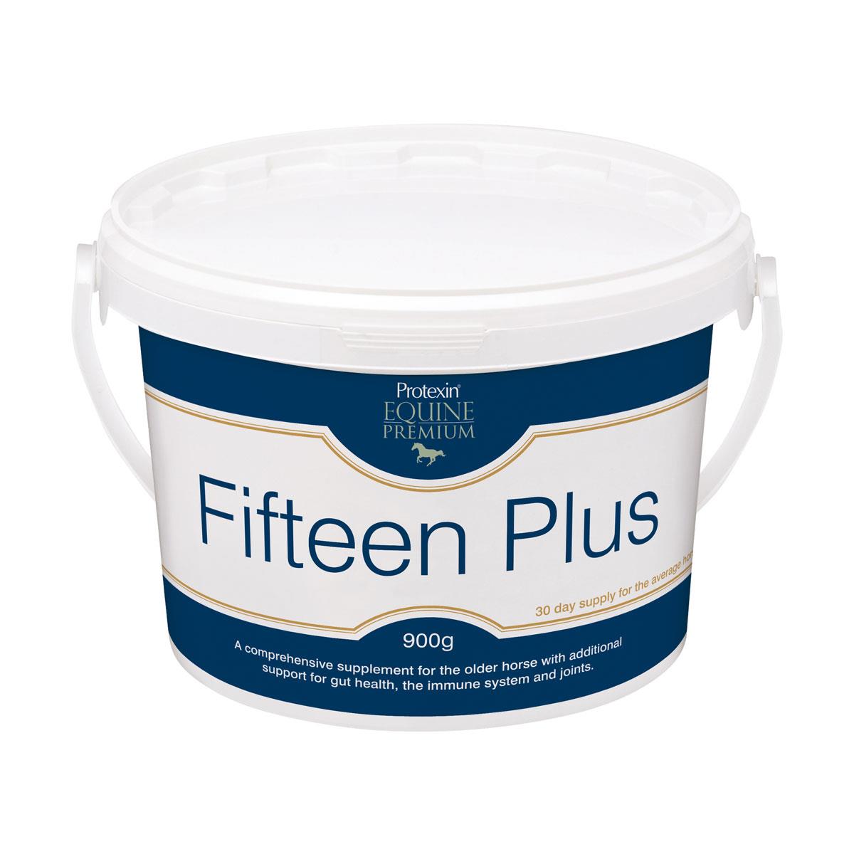 Protexin Fifteen Plus - comprehensive supplement for older horses, supporting gut health, joints, and immune function.