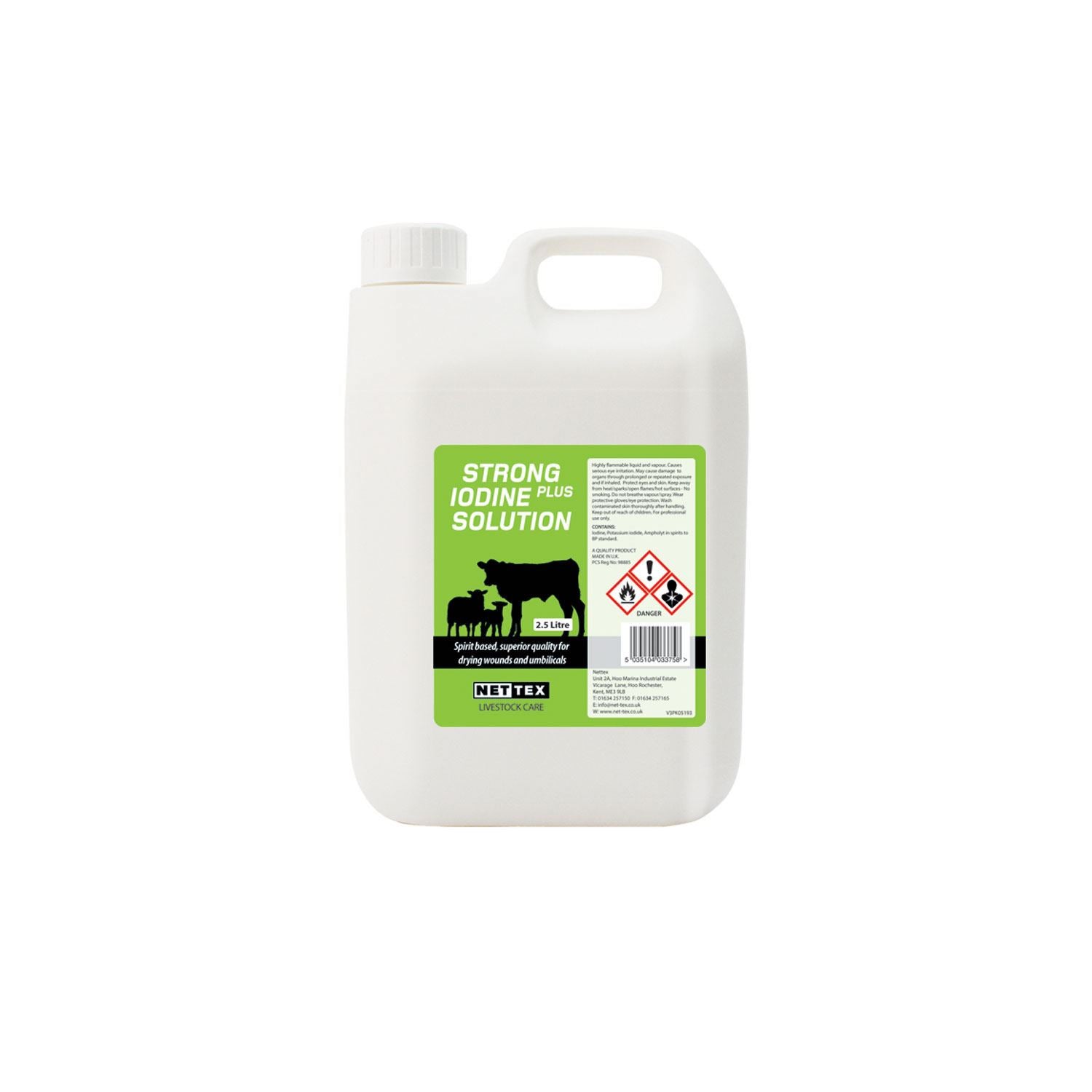 Nettex Strong Iodine Plus Solution - Just Horse Riders