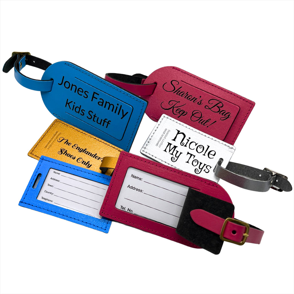 Personalised Englander Leather Luggage Tag - Just Horse Riders