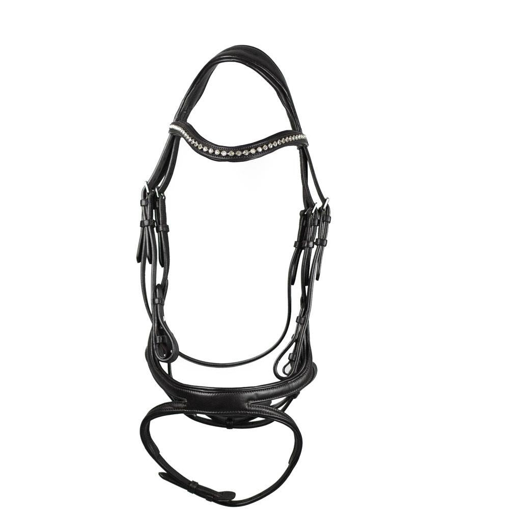 Eco Rider Ecosoft Acclaim Bridle -Soft EcoLeather, Padded Browband Crystal Inlay - Just Horse Riders