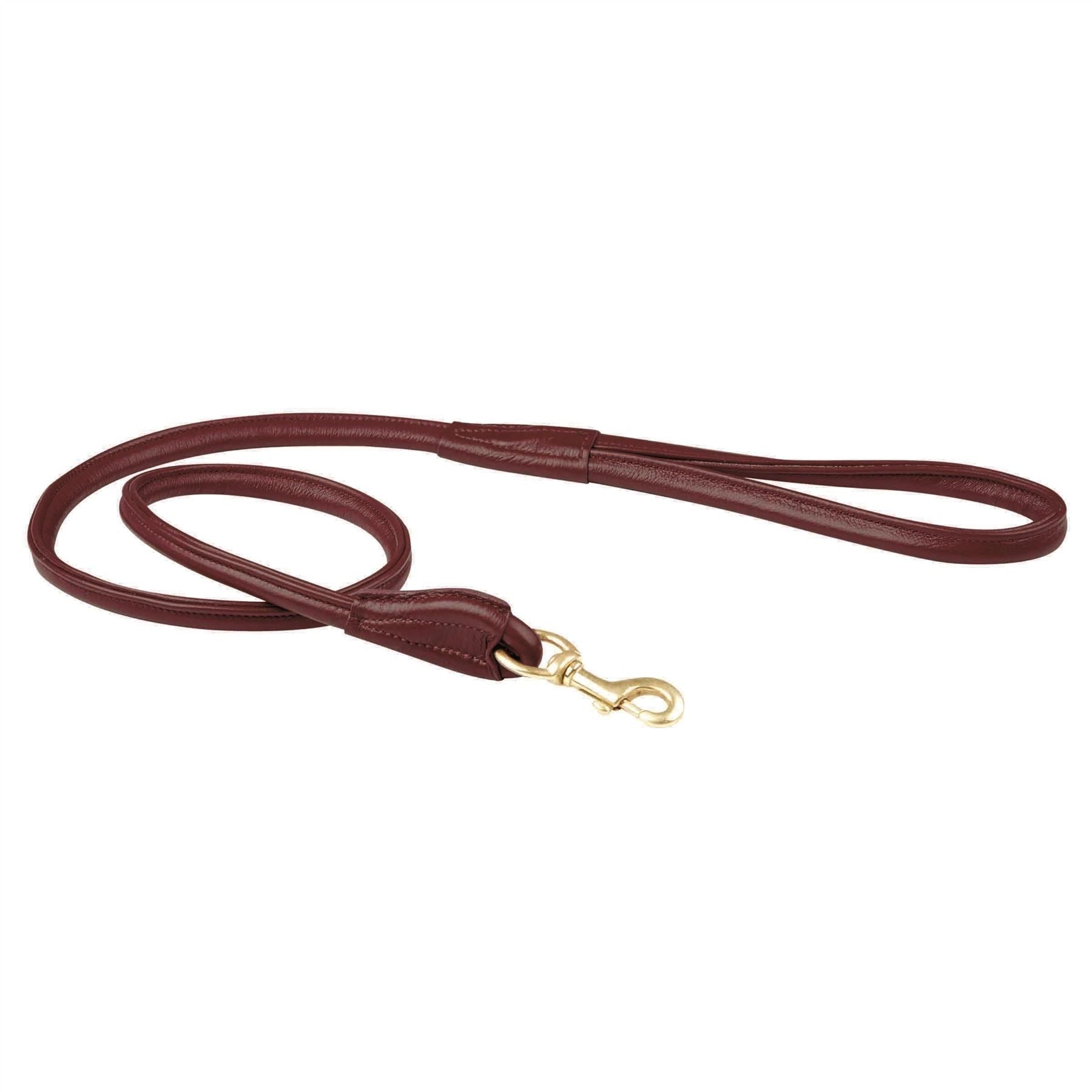 Weatherbeeta Rolled Leather Dog Lead - Just Horse Riders