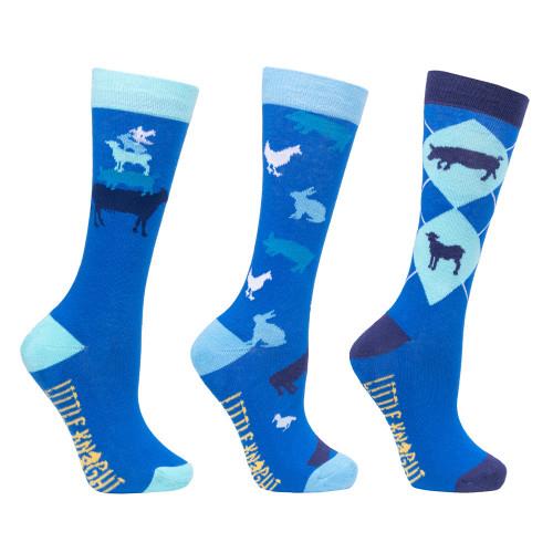 Hy Equestrian Farm Collection Socks By Little Knight (Pack Of 3) - Just Horse Riders