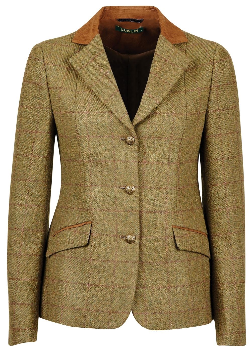 Dublin Albany Tweed Suede Collar Tailored Jacket - Just Horse Riders