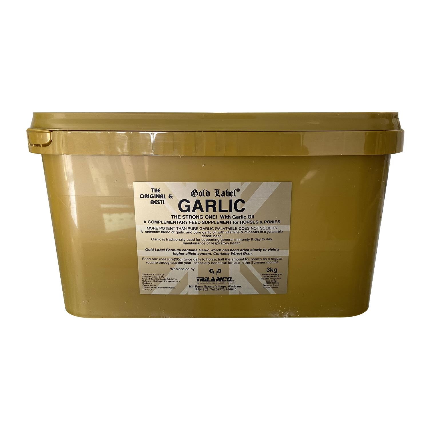 Gold Label Garlic Powder for Horse Respiratory and Skin Health