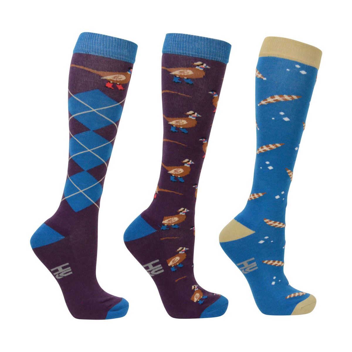 Hy Equestrian Patrick the Pheasant Socks (Pack of 3) - Just Horse Riders