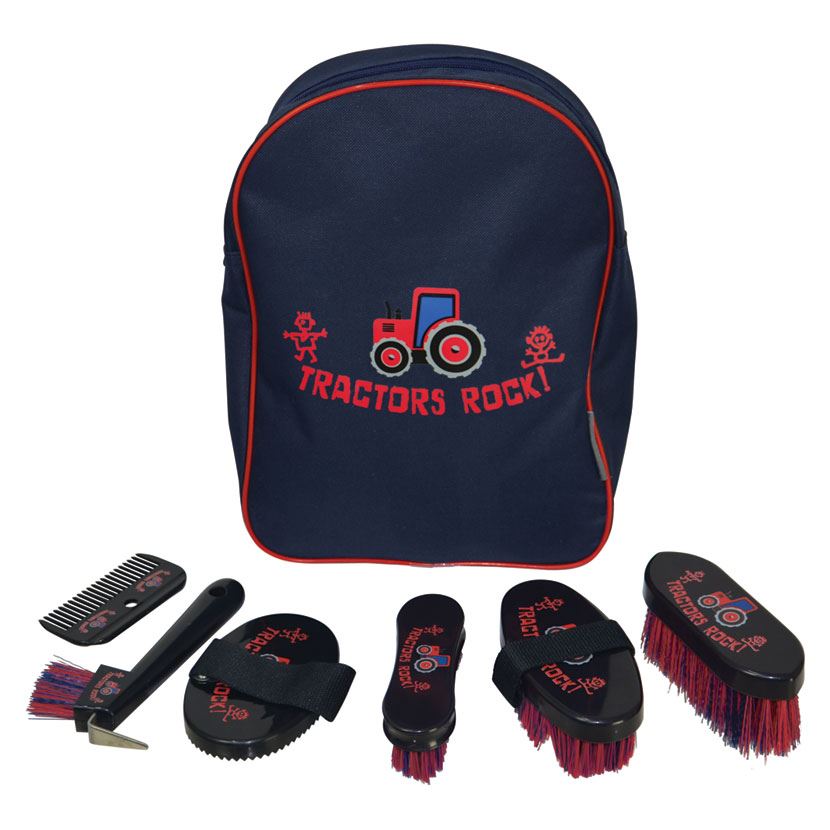 Tractors Rock Complete Grooming Kit Rucksack by Hy Equestrian - Just Horse Riders