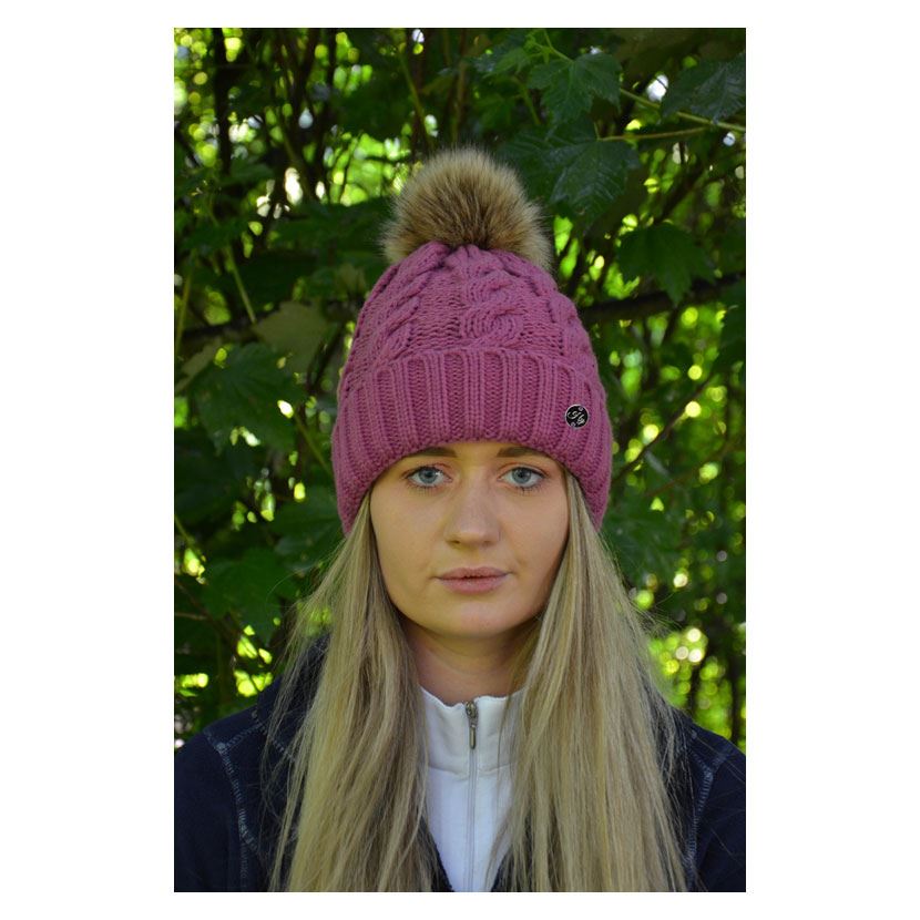 HyFASHION Melrose Cable Knit Bobble Hat - Just Horse Riders