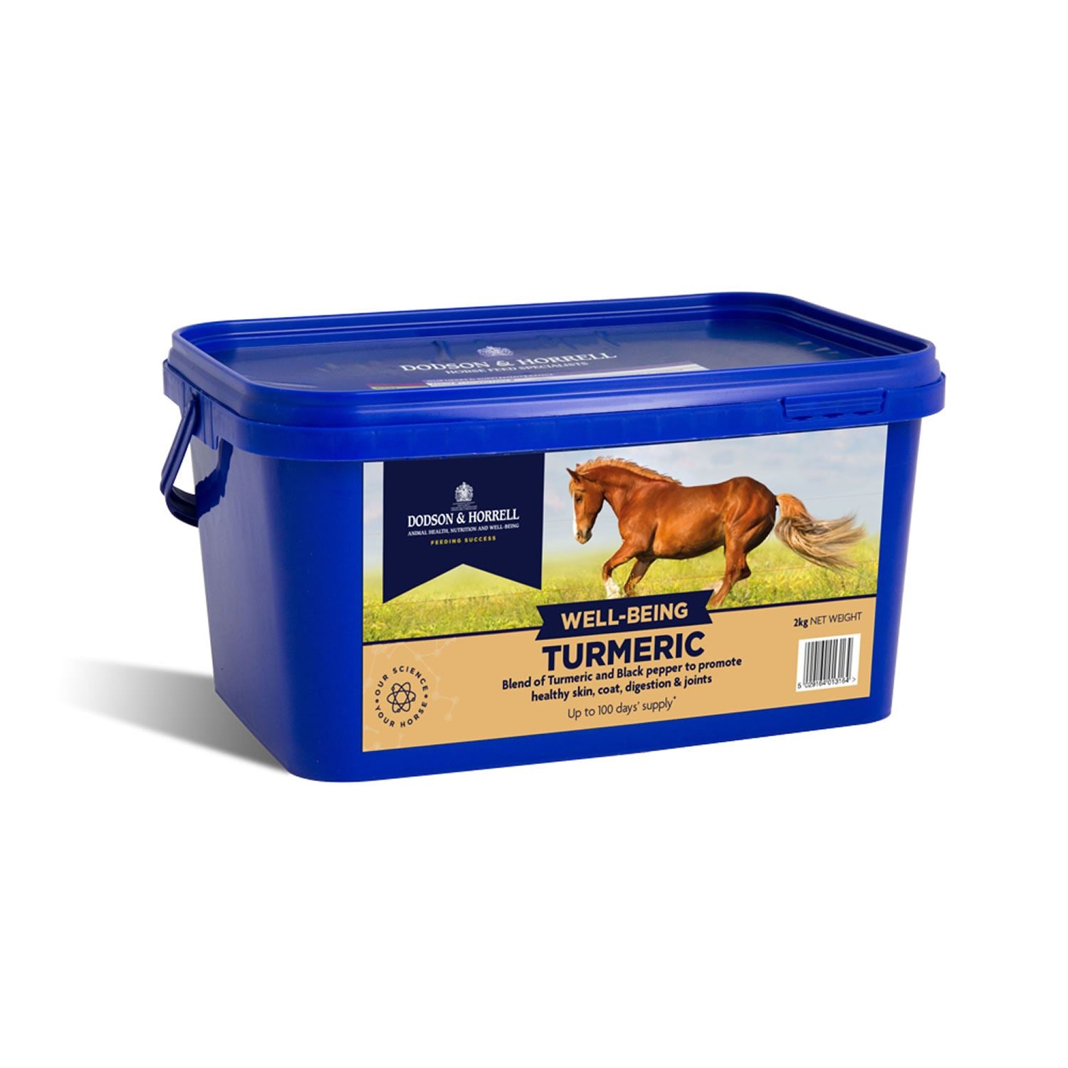 Dodson & Horrell Turmeric for enhanced equine skin, coat, digestion, and joints