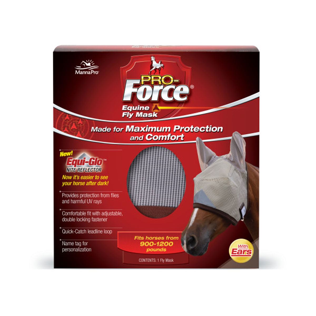 Manna Pro Force Fly Mask - Just Horse Riders