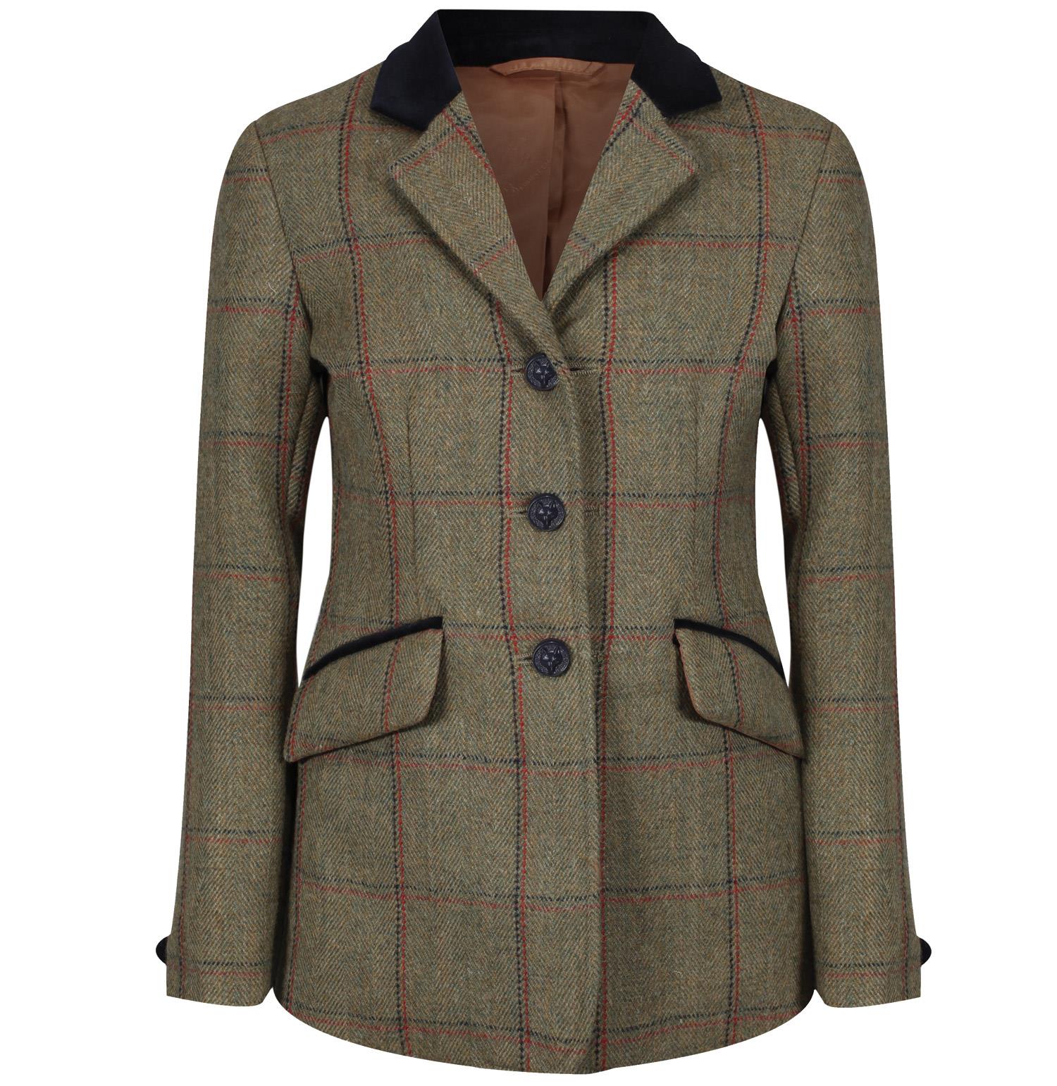 Equetech Maids Launton Deluxe Tweed Riding Jacket - Just Horse Riders
