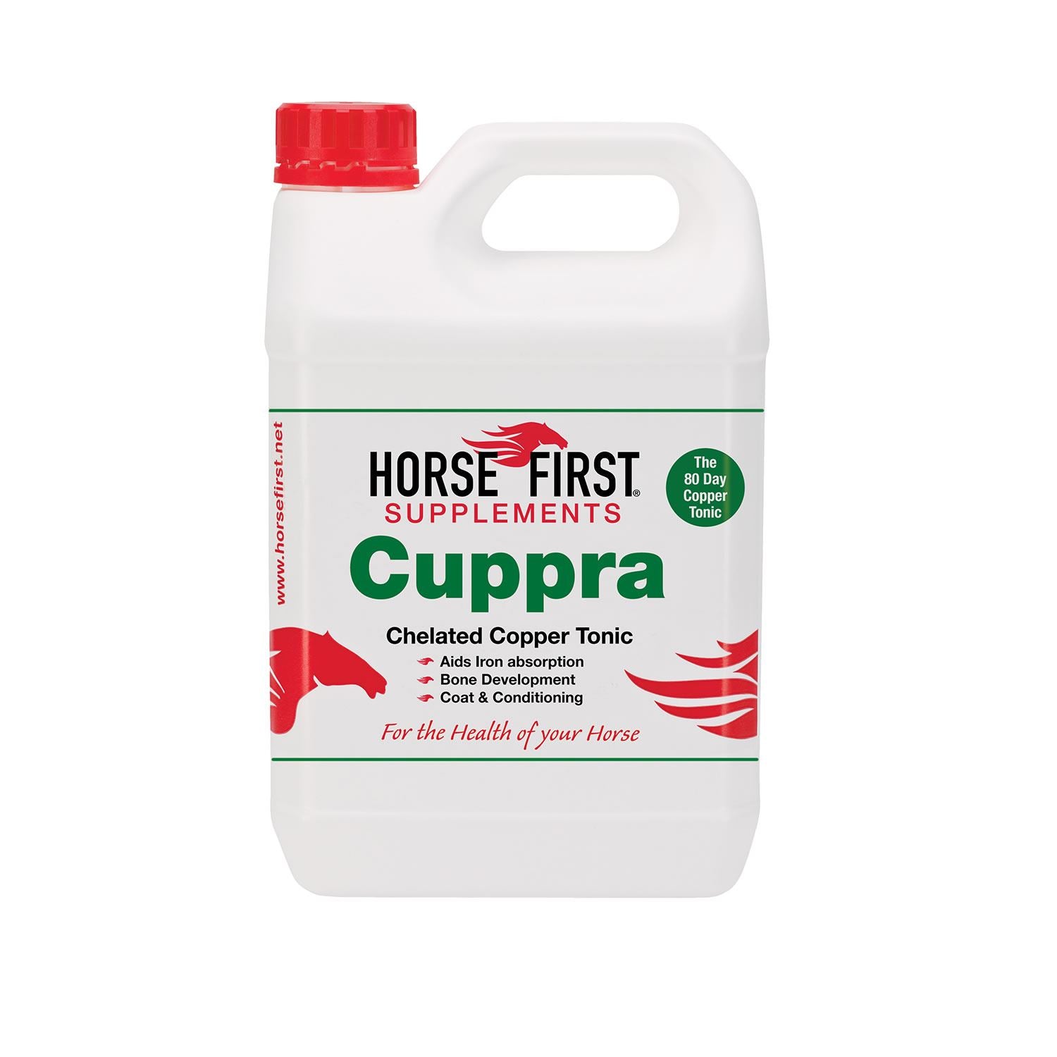 HORSE FIRST CUPPRA: Ultimate copper top-up with health benefits for coat and conditioning.
