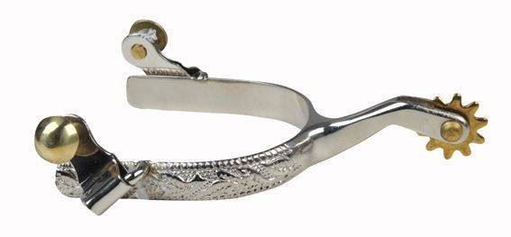 HKM Spurs With Wheels Small Made Of Stainless Steel - Just Horse Riders