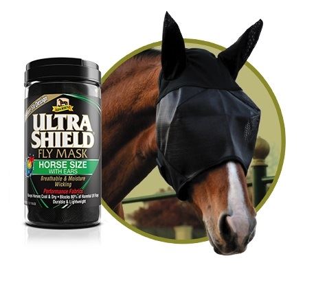 Absorbine Ultrashield Fly Mask With Ears - Just Horse Riders