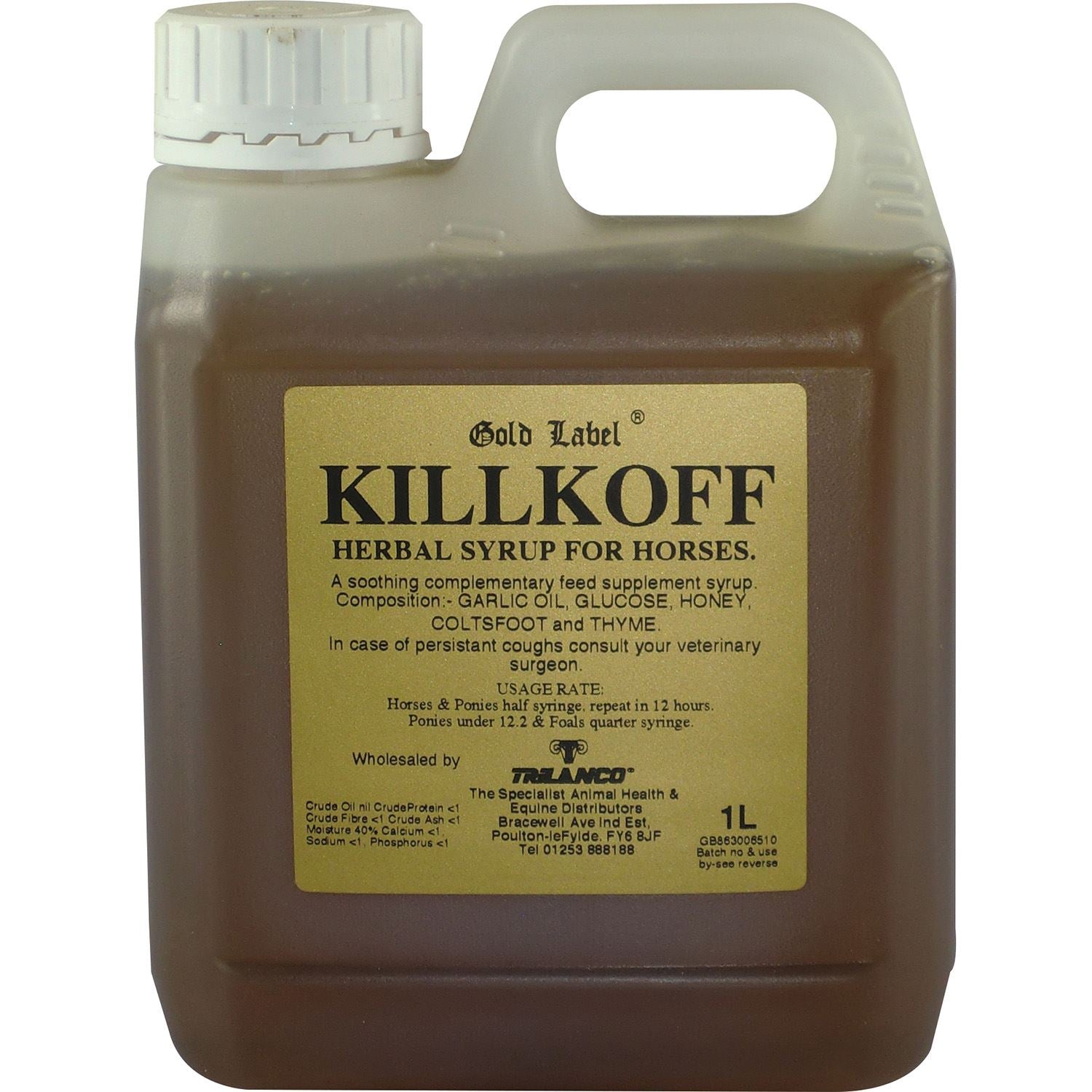Gold Label Killkoff Herbal Syrup - Just Horse Riders