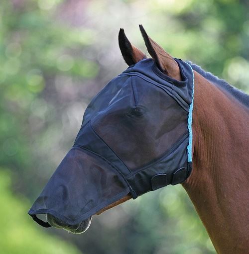 Shires Fine Mesh Fly Mask With Ear Hole & Nose - Just Horse Riders
