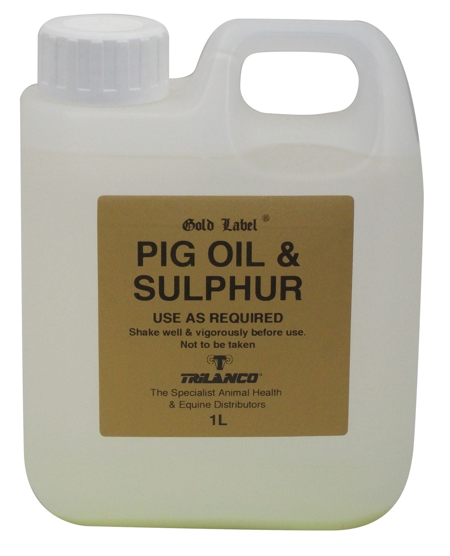 Gold Label Pig Oil & Sulphur - Just Horse Riders