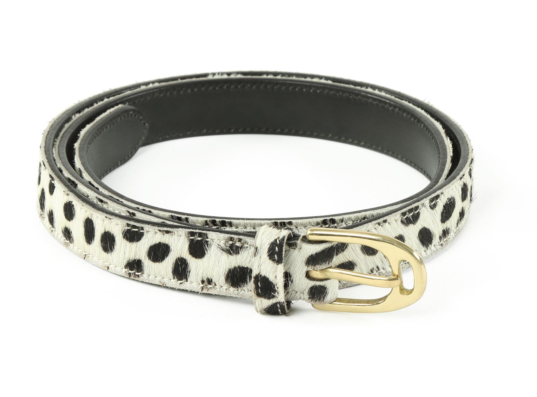 Shires Aubrion 25Mm Cow Hair Skinny Belt - Just Horse Riders