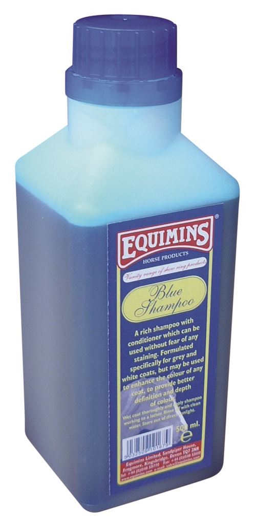 Equimins Blue Shampoo For Greys - Just Horse Riders