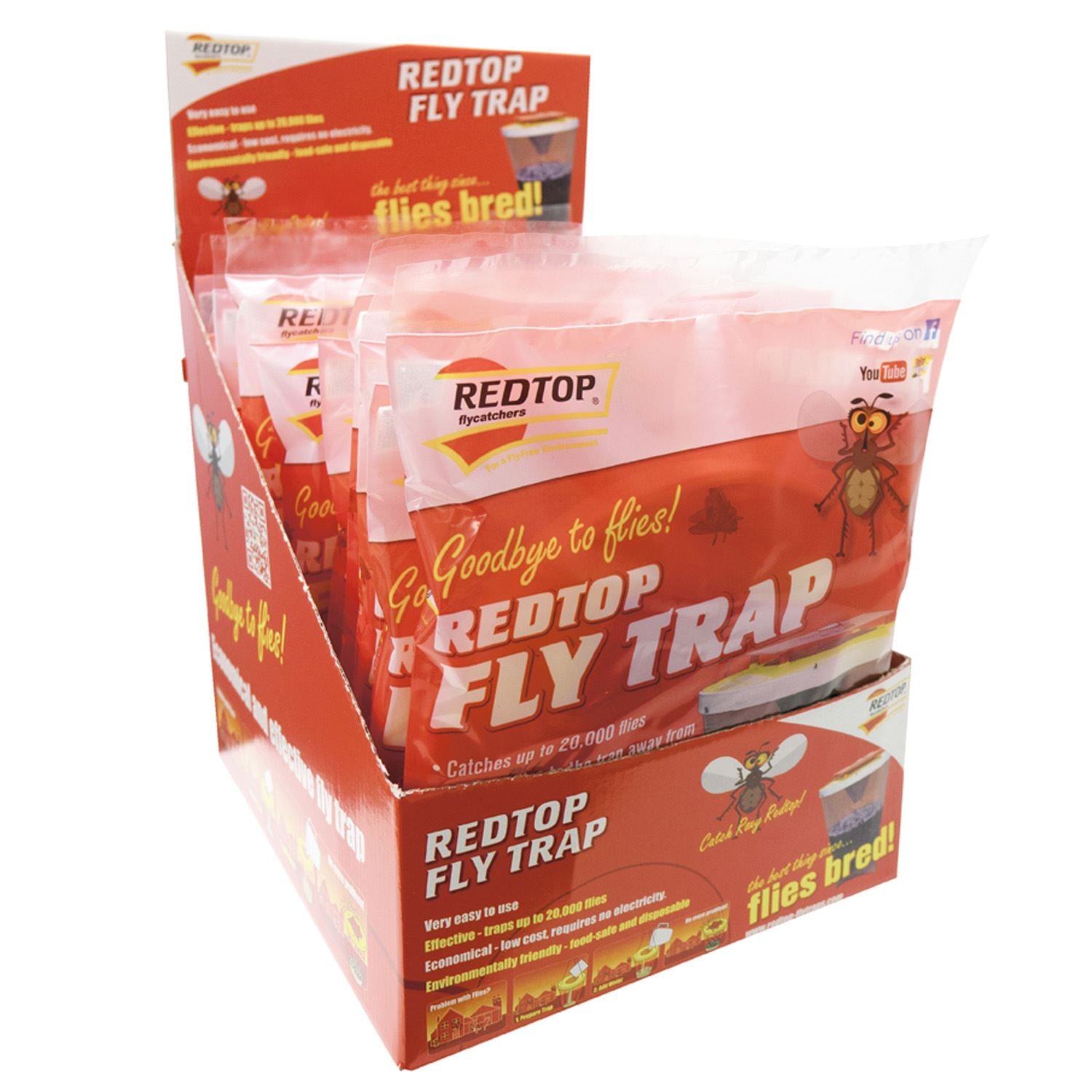 Redtop Fly Trap Pos Counter Display Box - Just Horse Riders
