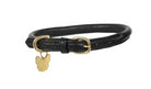 Shires Digby & Fox Rolled Leather Dog Collar - Just Horse Riders