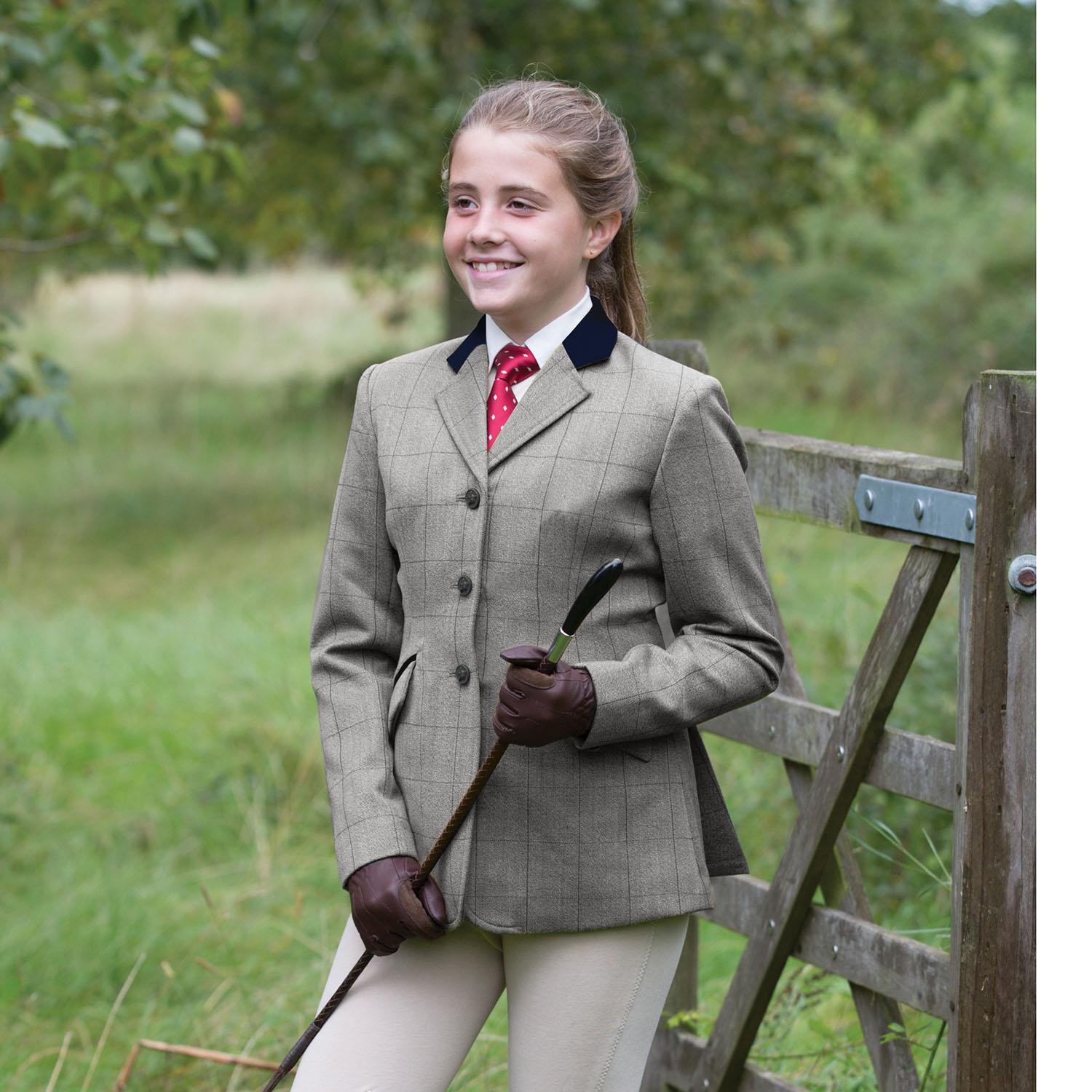 Equetech Childs Foxbury Deluxe Tweed Riding Jacket - Just Horse Riders