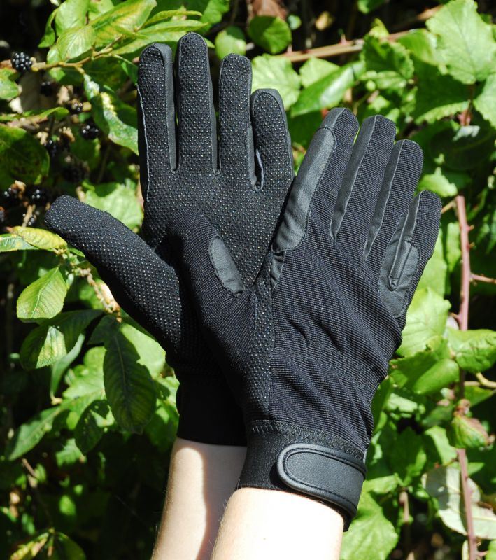 Rhinegold Winter Cotton Pimple Horse Riding Gloves - Just Horse Riders