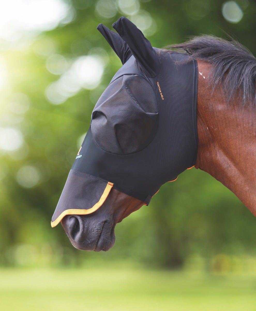 Shires Stretch Fly Mask with Nose - Just Horse Riders