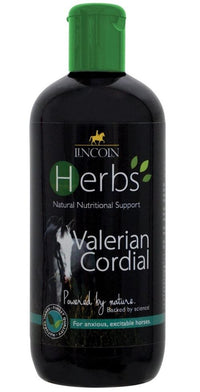 Lincoln Valerian Cordial helps keep your horse calm and composed