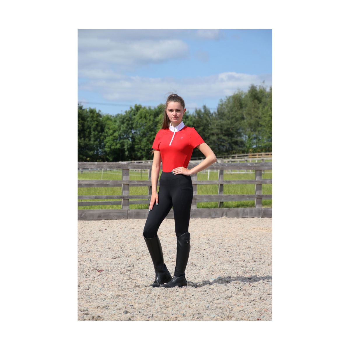 Hy Equestrian Scarlet Show Shirt - Just Horse Riders