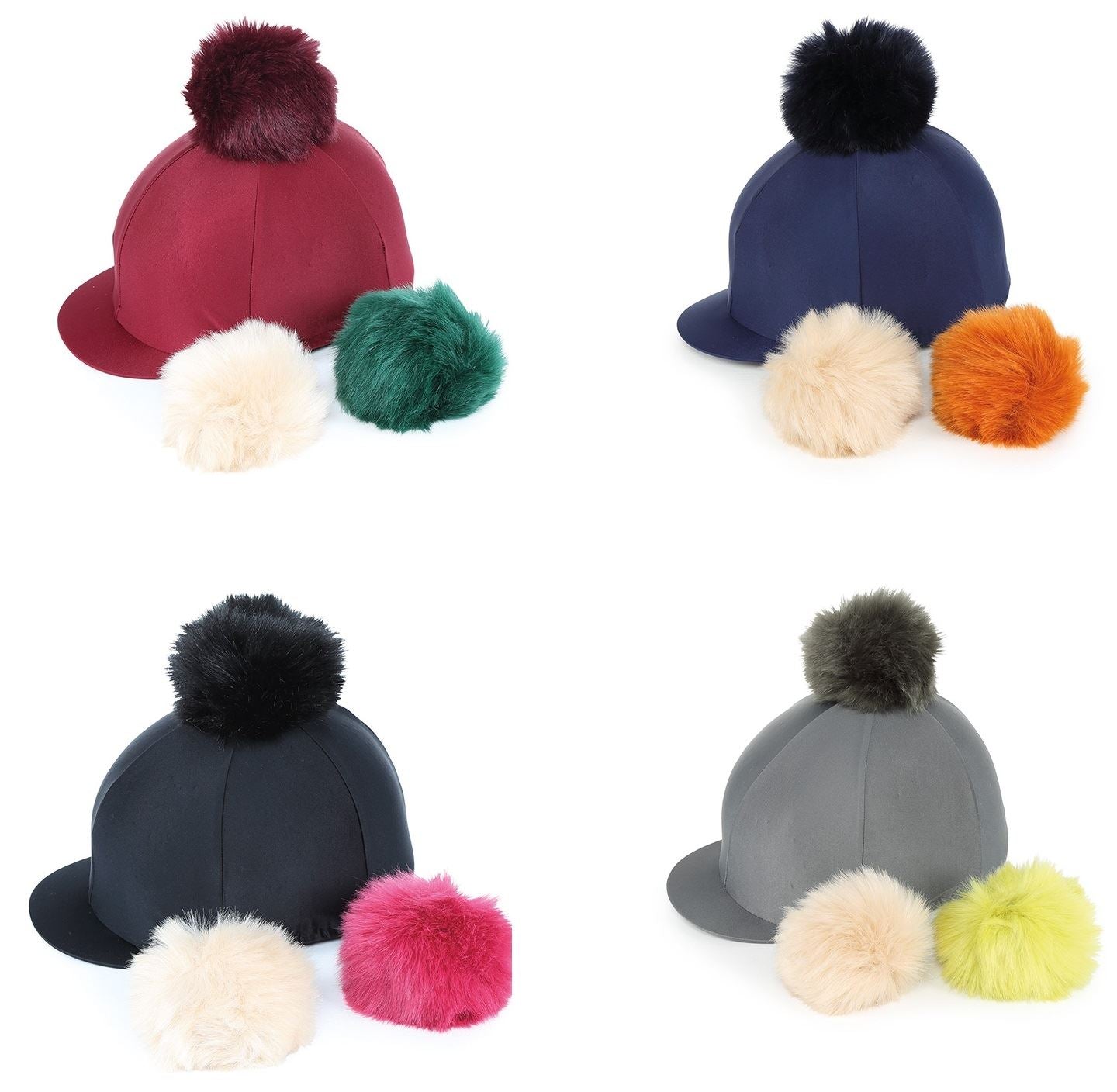 Shires Switch It Pom Pom Hat Cover - Just Horse Riders