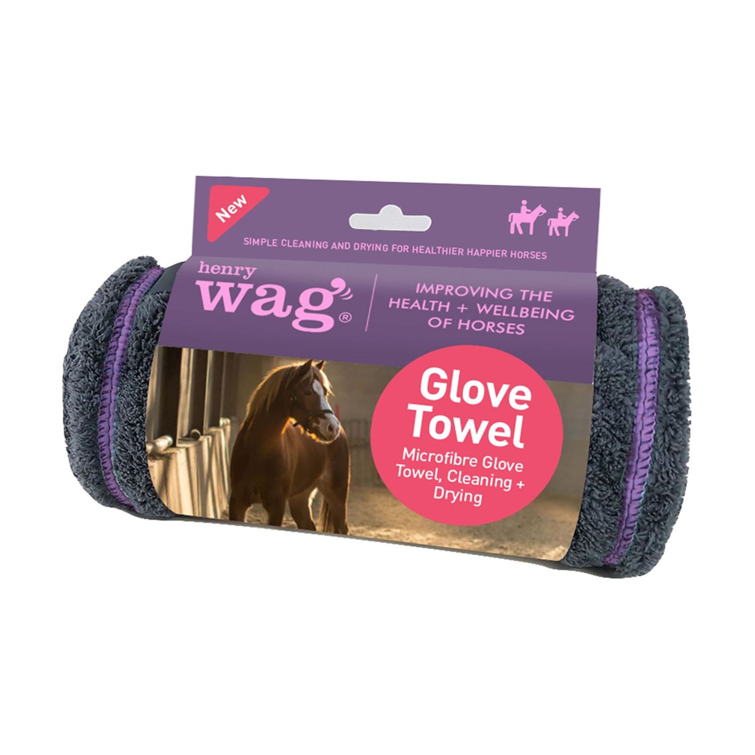 Henry Wag Equine Microfibre Glove Towel - Just Horse Riders
