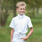 Equetech Junior Waffle Show Shirt - Just Horse Riders