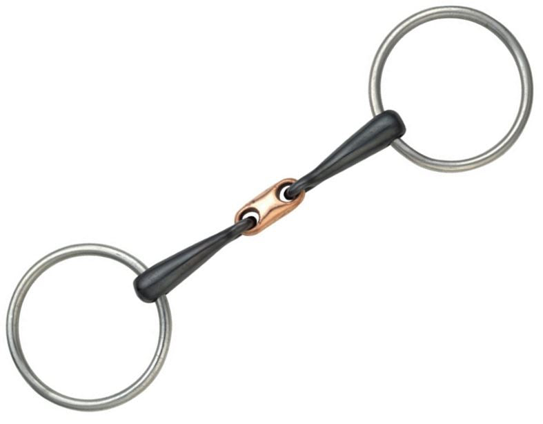 Shires Copper Lozenge Sweet Iron Snaffle - Just Horse Riders