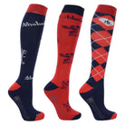Hy Equestrian Thelwell Collection Socks (Pack of 3) - Just Horse Riders