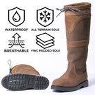 JHR The Amazon Waterproof Country Boots - Just Horse Riders