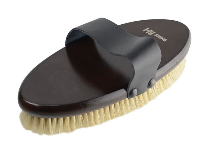 HySHINE Deluxe Body Brush With Pig Bristles - Just Horse Riders