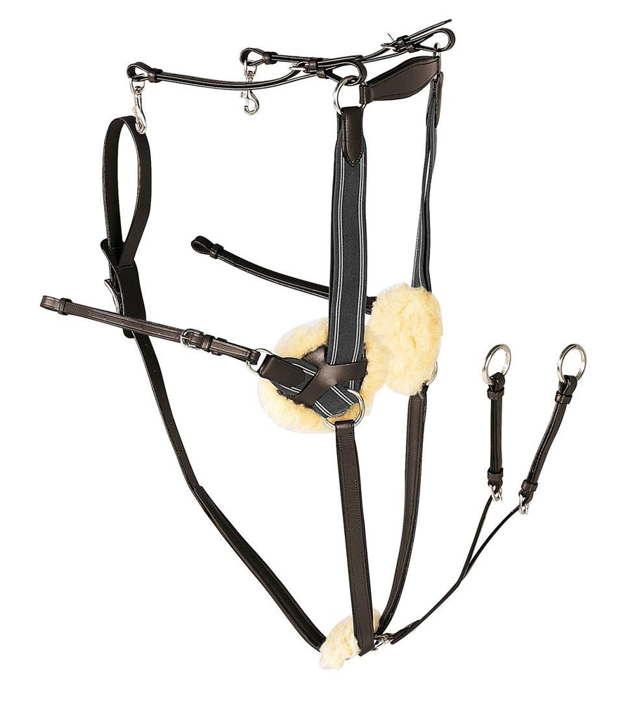 Gallop Equestrian Leather 5 Point Breastplate - Just Horse Riders